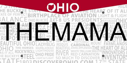 THEMAMA Ohio License Plate