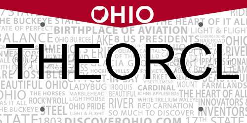 THEORCL Ohio License Plate