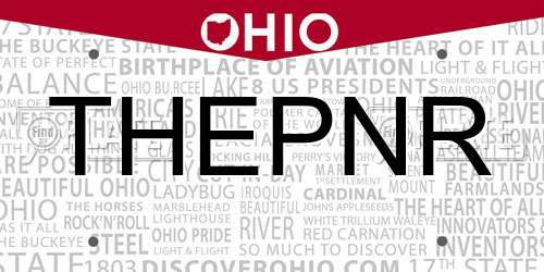 THEPNR Ohio License Plate