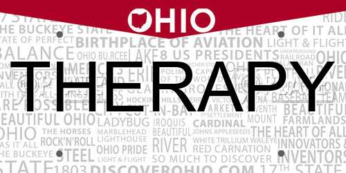 THERAPY Ohio License Plate