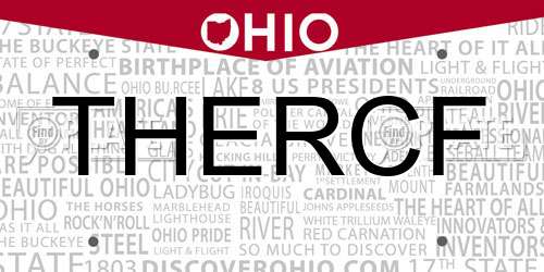 THERCF Ohio License Plate