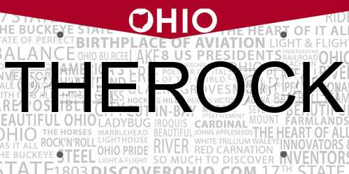THEROCK Ohio License Plate