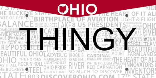 THINGY Ohio License Plate