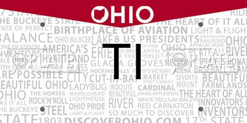 TI Ohio License Plate