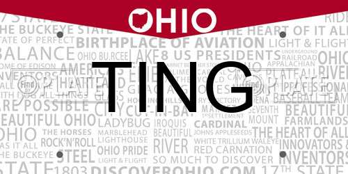 TING Ohio License Plate
