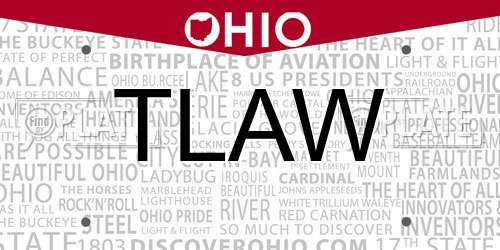 TLAW Ohio License Plate