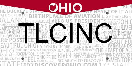 TLCINC Ohio License Plate