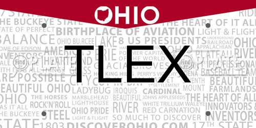 TLEX Ohio License Plate