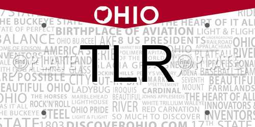 TLR Ohio License Plate