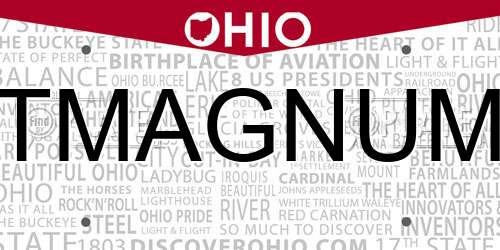TMAGNUM Ohio License Plate
