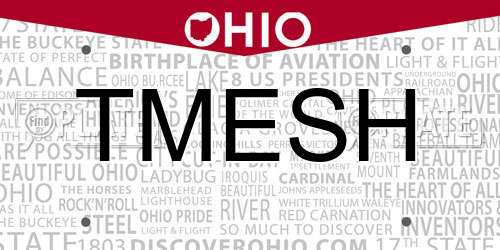 TMESH Ohio License Plate
