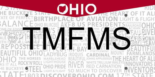 TMFMS Ohio License Plate
