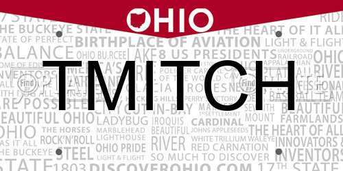 TMITCH Ohio License Plate