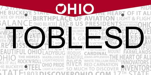 TOBLESD Ohio License Plate