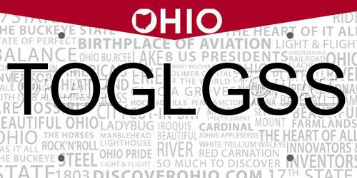 TOGLGSS Ohio License Plate