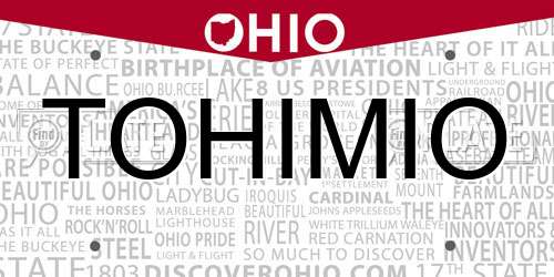 TOHIMIO Ohio License Plate