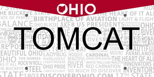 TOMCAT Ohio License Plate