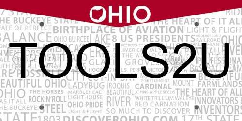 TOOLS2U Ohio License Plate
