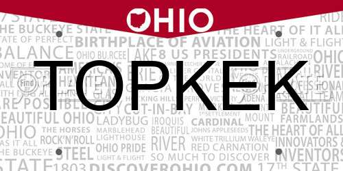 TOPKEK Ohio License Plate