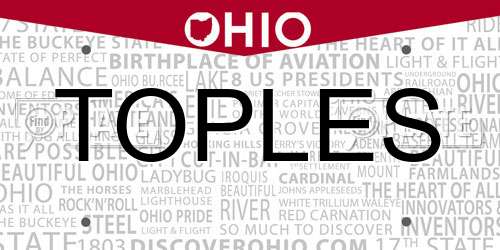 TOPLES Ohio License Plate