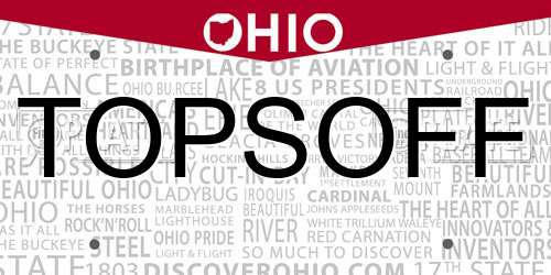 TOPSOFF Ohio License Plate