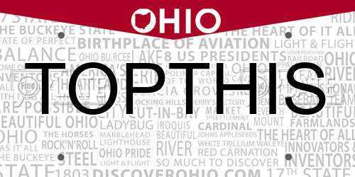 TOPTHIS Ohio License Plate