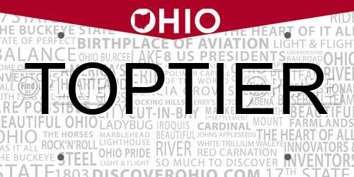TOPTIER Ohio License Plate