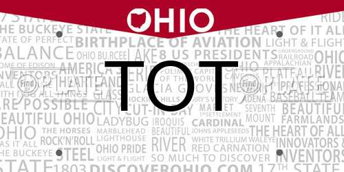 TOT Ohio License Plate