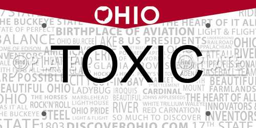 TOXIC Ohio License Plate