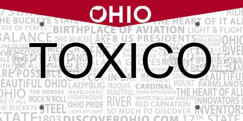 TOXICO Ohio License Plate