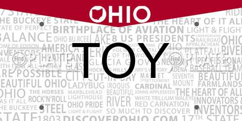 TOY Ohio License Plate