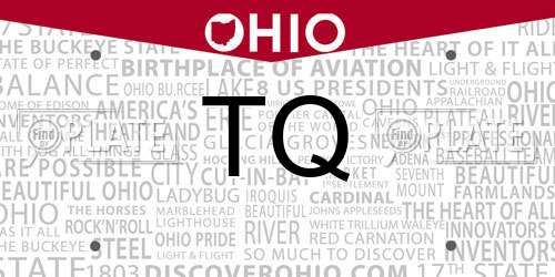 TQ Ohio License Plate