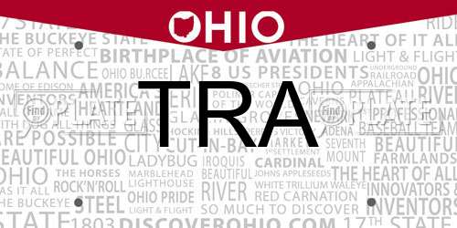 TRA Ohio License Plate
