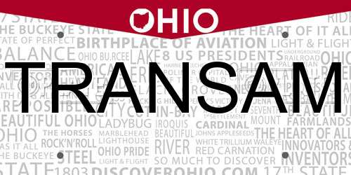 TRANSAM Ohio License Plate