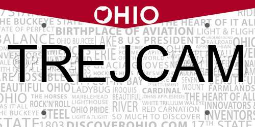 TREJCAM Ohio License Plate