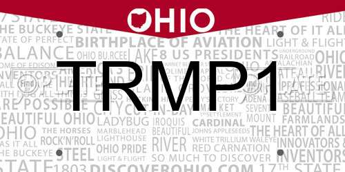 TRMP1 Ohio License Plate
