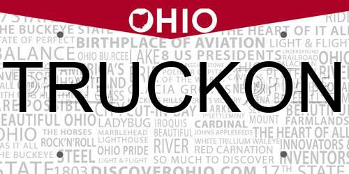 TRUCKON Ohio License Plate