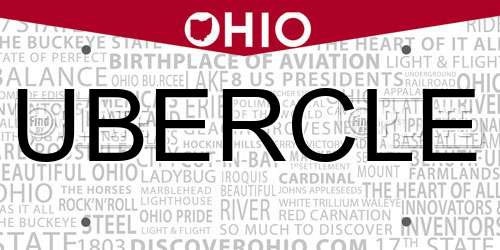 UBERCLE Ohio License Plate