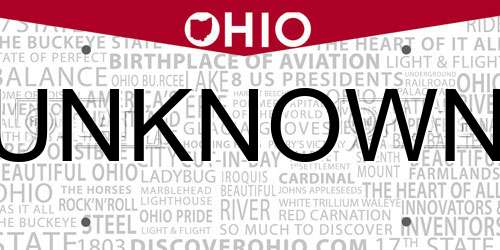 UNKNOWN Ohio License Plate