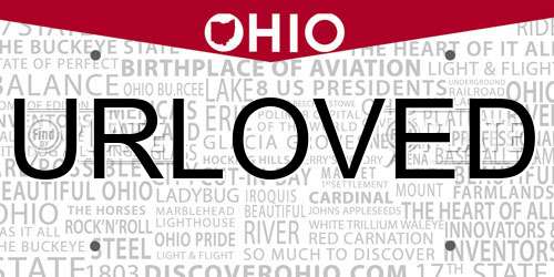 URLOVED Ohio License Plate