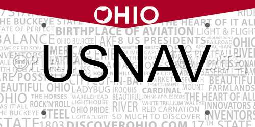USNAV Ohio License Plate