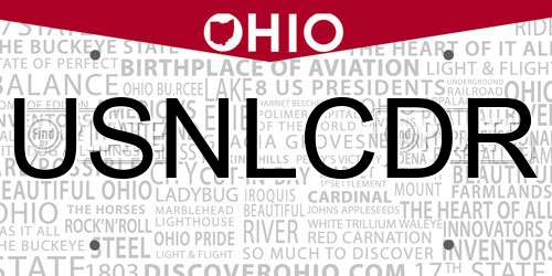 USNLCDR Ohio License Plate