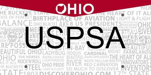 USPSA Ohio License Plate