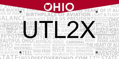 UTL2X Ohio License Plate