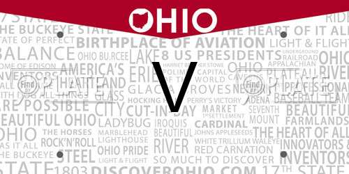 V Ohio License Plate