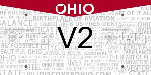 V2 Ohio License Plate