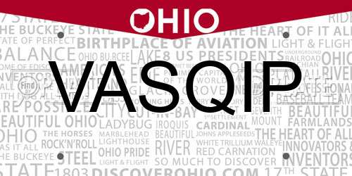 VASQIP Ohio License Plate