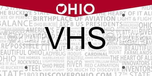 VHS Ohio License Plate