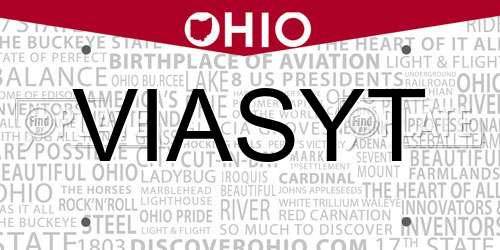 VIASYT Ohio License Plate