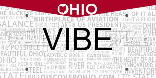 VIBE Ohio License Plate